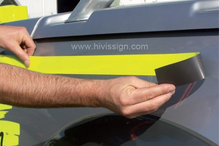Reflective Magnetic Strips For Vehicles