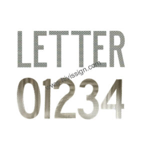 Cutting Reflective Letter and Number Stickers