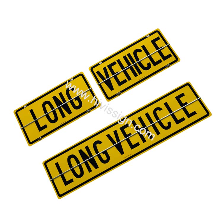 Hinged Long Vehicle Sign