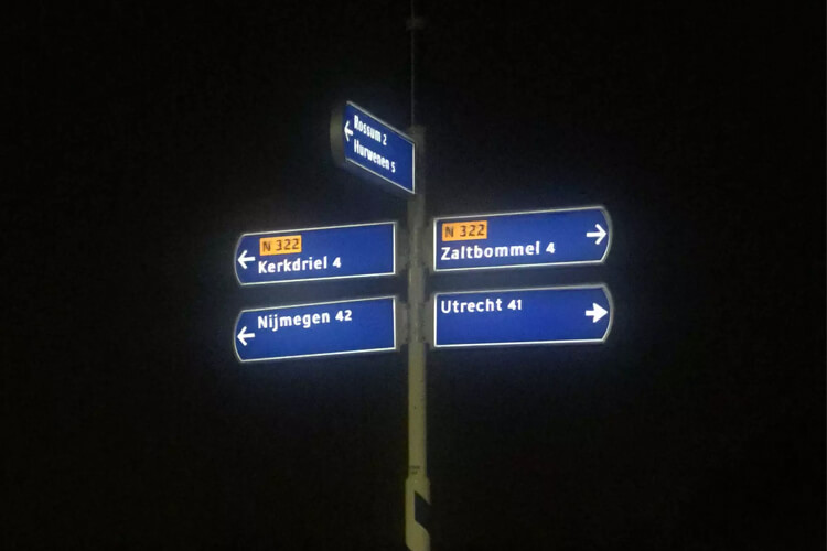 Blue Reflective Vinyl For Road Signs