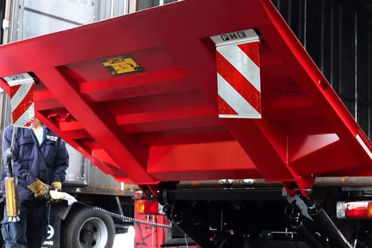 Reflective Tail Lift Flags For Truck