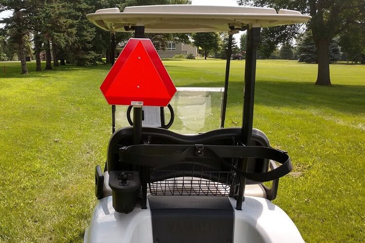 Slow Moving Vehicle Sign For Golf Cart